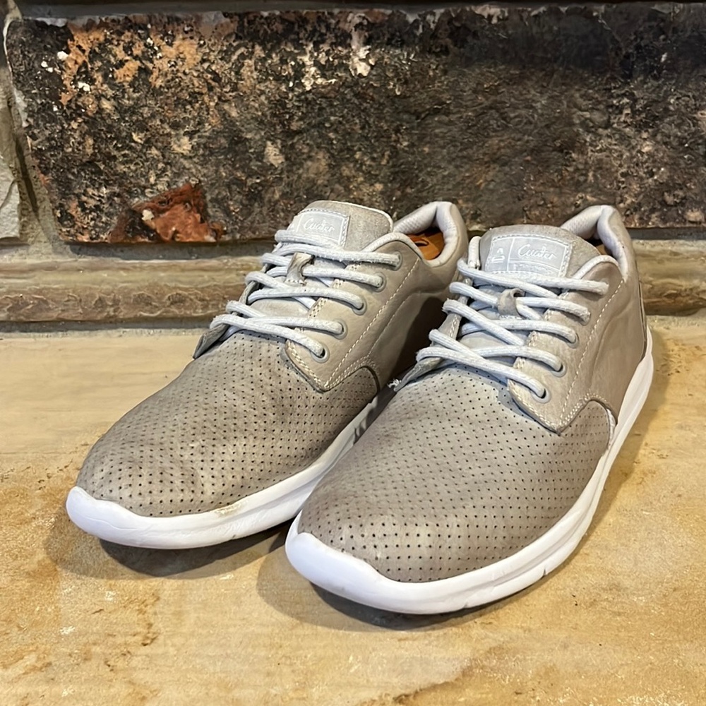 Cuater by Travis Mathew The Daily Light Grey Leather Casual Shoe